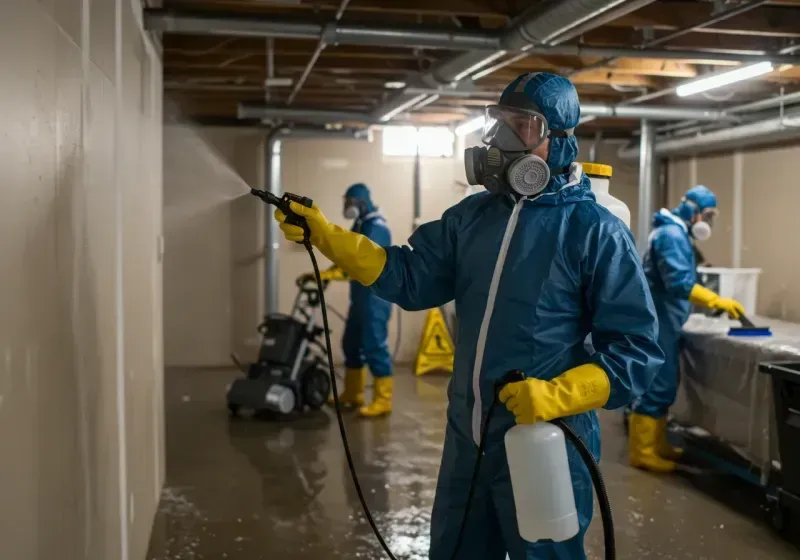 Basement Sanitization and Antimicrobial Treatment process in Stephenson County, IL