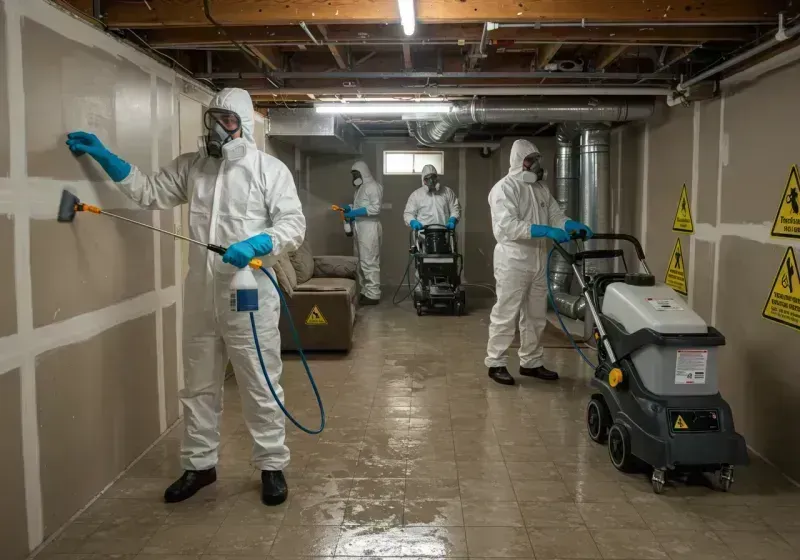 Basement Moisture Removal and Structural Drying process in Stephenson County, IL